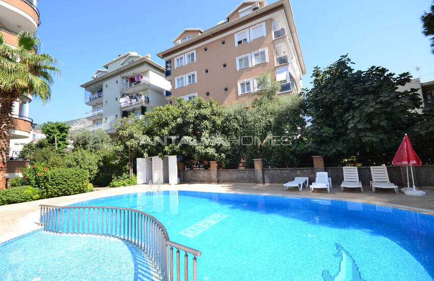 Alanya'da Kleopatra Pajı'na Yakın Havuzlu Sitede Eşyalı Daire 4