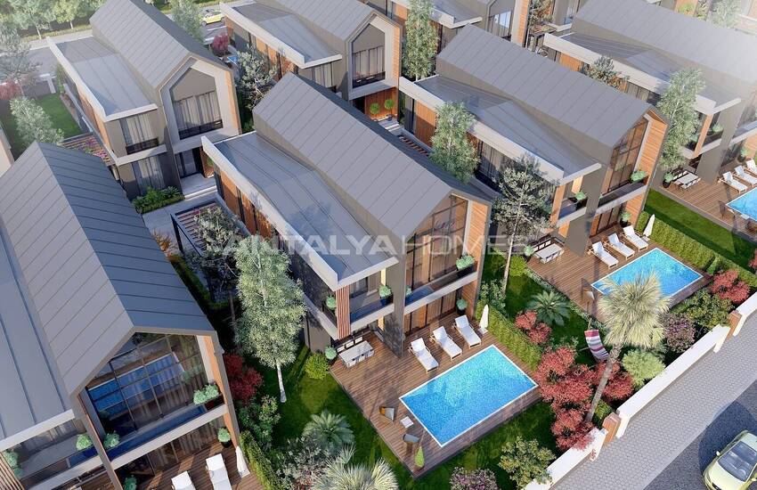 Maisons Avec Jardin D'hiver Et SPA En Complexe À Antalya Dosemealti