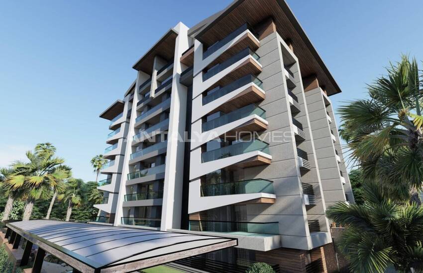 Antalya Konyaaltı'nda Havuzlu Site İçinde Dağ Manzaralı Daireler 19