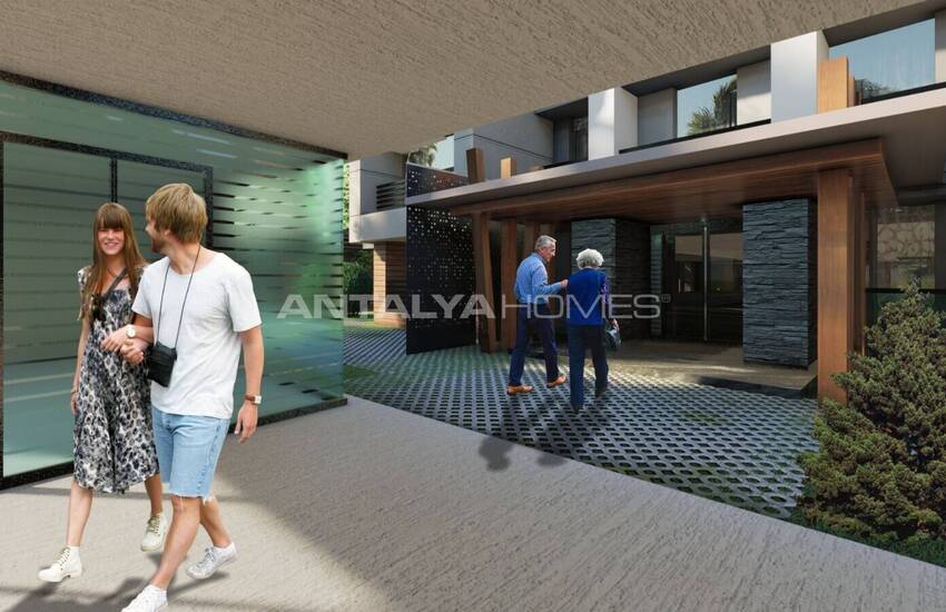 Antalya Konyaaltı'nda Havuzlu Site İçinde Dağ Manzaralı Daireler 15