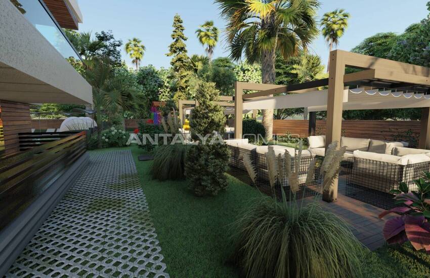 Antalya Konyaaltı'nda Havuzlu Site İçinde Dağ Manzaralı Daireler 13