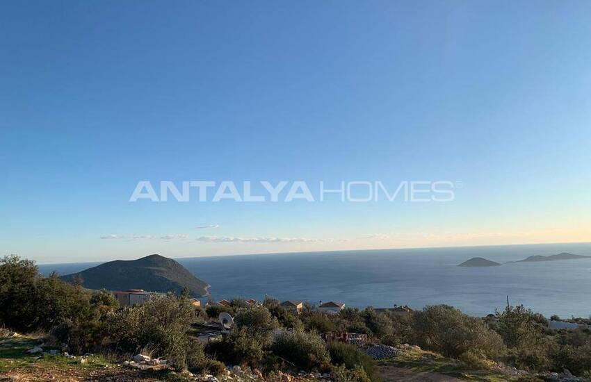 Sea and Nature-view Plots with Construction Permit in Kas Kalkan