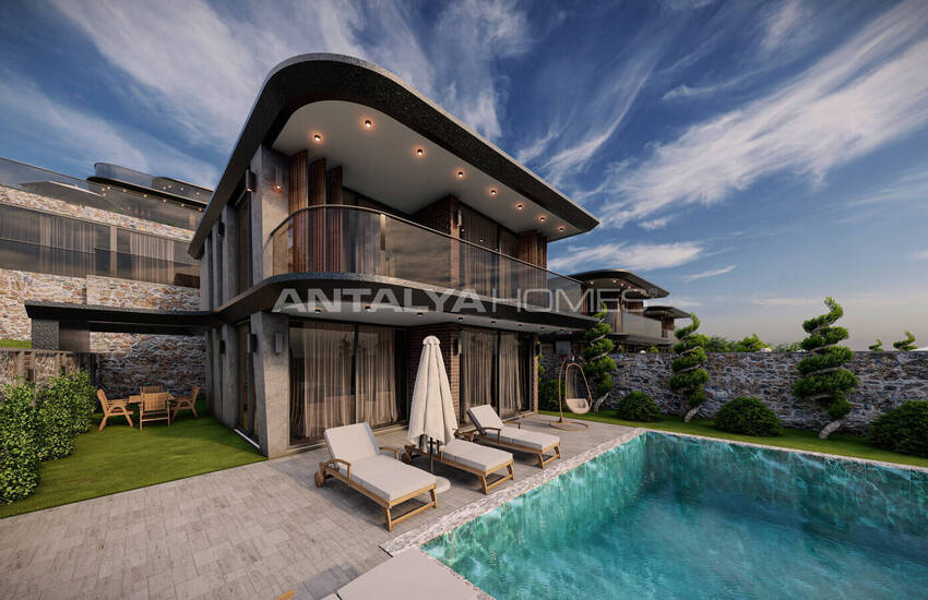 Furnished Houses with High-quality Design in Antalya Kalkan