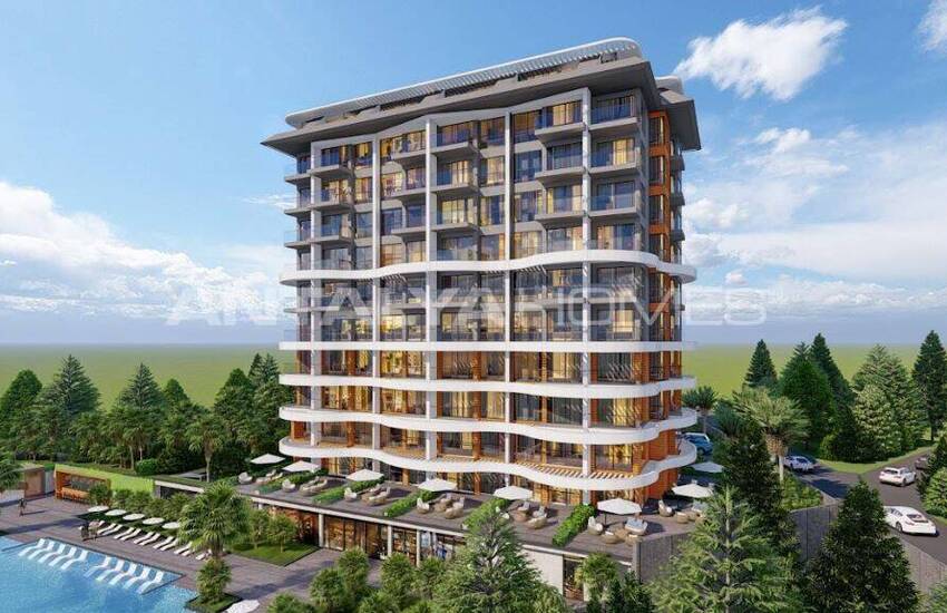 Flats with Unique Views in a Hotel Concept Project in Alanya