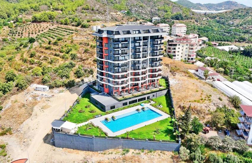 آپارتمان با منظره منحصر به فرد در پروژه با مفهوم هتل در آلانیا