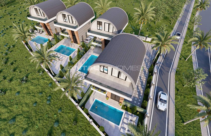 Chic Detached Houses 350 M From the Sea in Payallar Alanya