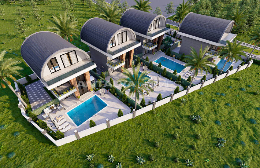Chic Detached Houses 350 M From the Sea in Payallar Alanya 1
