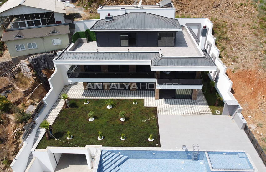 Maison Individuelle Élégante Avec Piscine Privée À Alanya Tepe 6