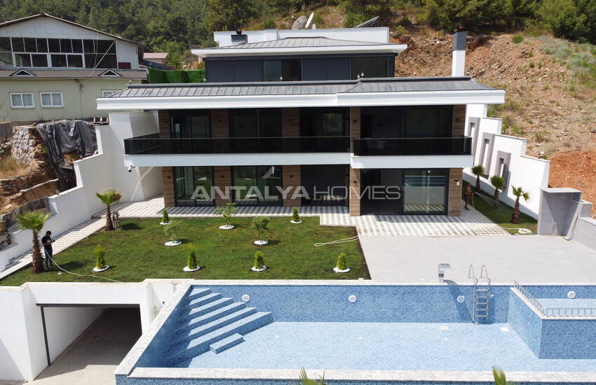 Maison Individuelle Élégante Avec Piscine Privée À Alanya Tepe 5
