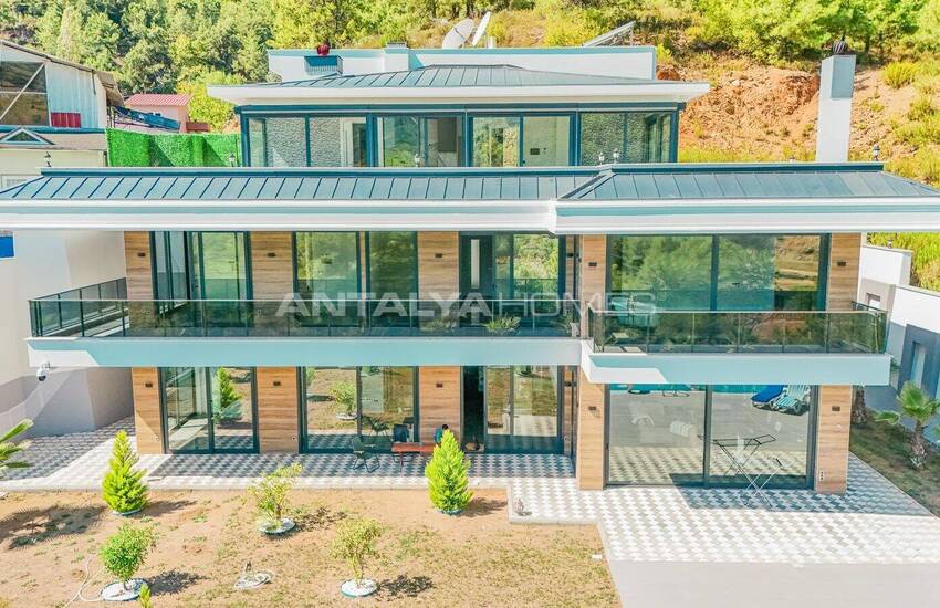 Maison Individuelle Élégante Avec Piscine Privée À Alanya Tepe 2