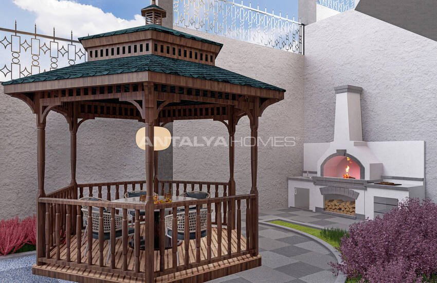 Alanya Avsallar'da Havuzlu Sitede Deniz Manzaralı Daireler 12
