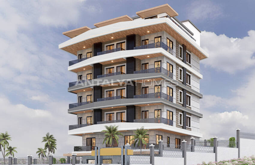 Alanya Avsallar'da Havuzlu Sitede Deniz Manzaralı Daireler 1