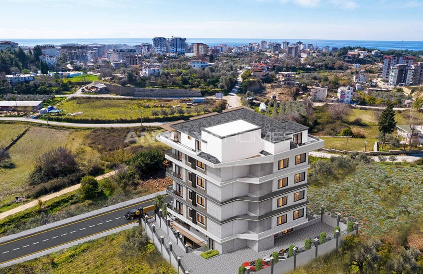 Alanya Avsallar'da Havuzlu Sitede Deniz Manzaralı Daireler 4