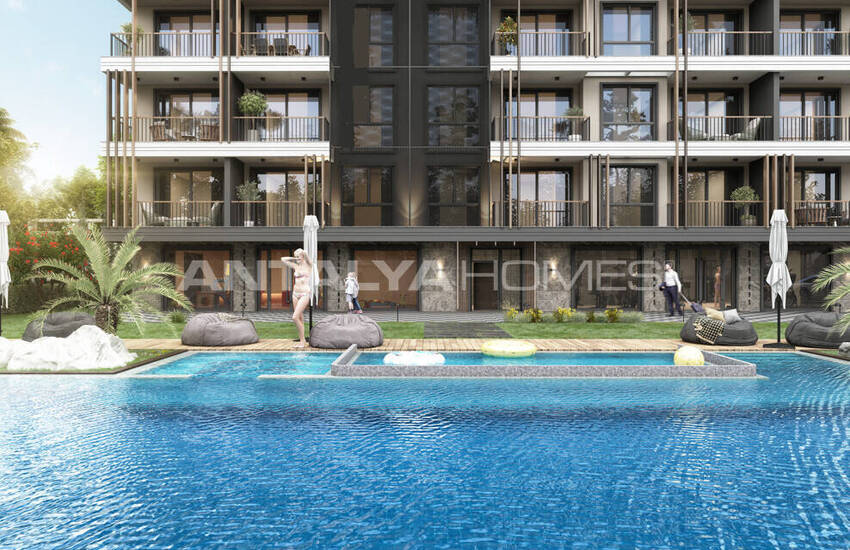 Flats in Complex with Pool and Nature View in Alanya Oba 2