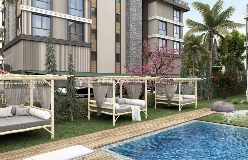 Flats in Complex with Pool and Nature View in Alanya Oba 16
