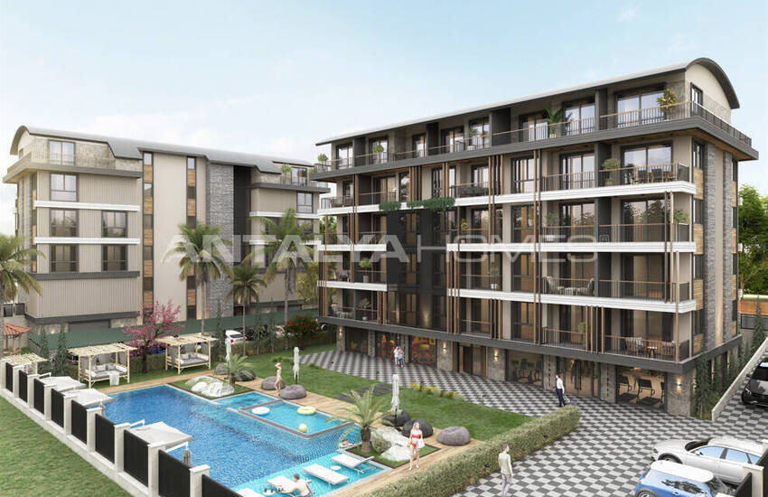 Lägenheter I Komplex Med Pool Och Naturutsikt I Alanya Oba 1