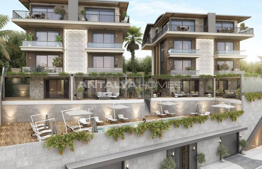 Spacious Duplex Properties with Sea and City Views in Alanya