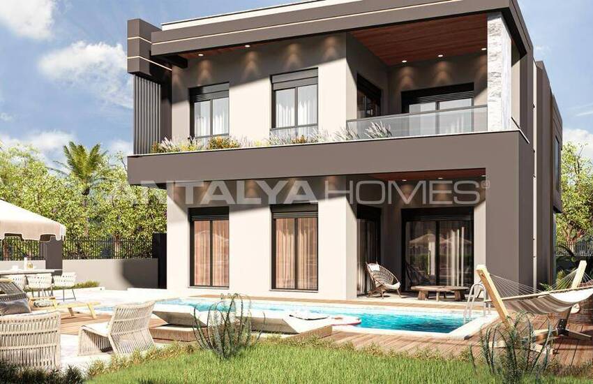 Houses with Spacious High Ceiling Design in Antalya Dosemealti 1