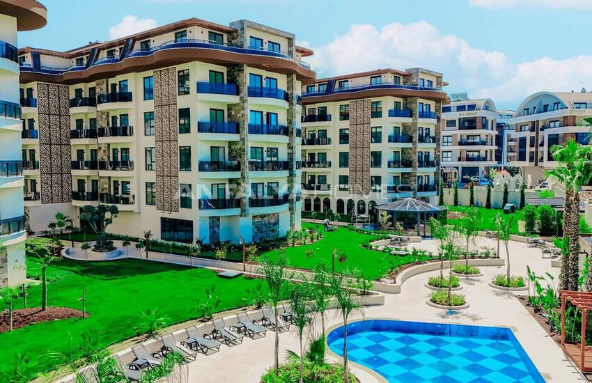Alanya Oba'da Otel Konseptli Sitede Sıfır Daireler