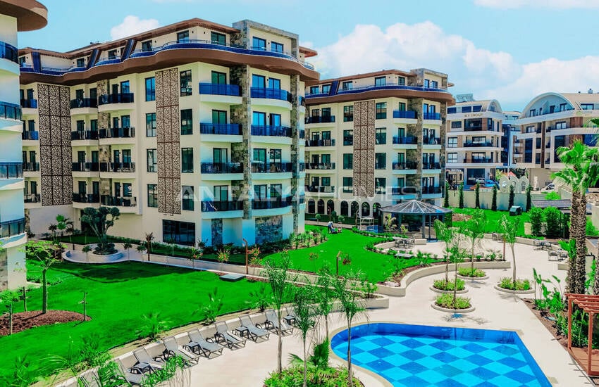 Nybyggda Fastigheter I Hotellkonceptkomplexet I Alanya Oba