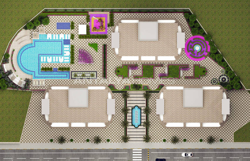 Nouvelle Propriétés Dans Un Complexe Complet À Alanya Tosmur 40