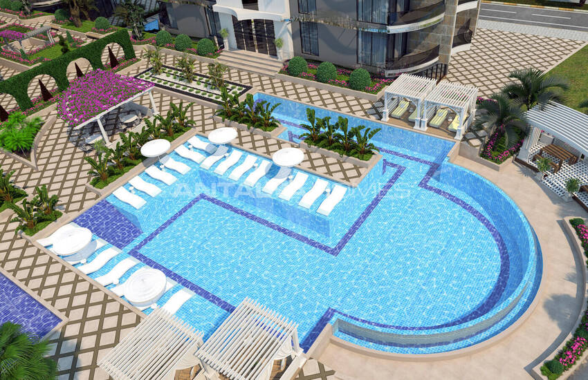 Nouvelle Propriétés Dans Un Complexe Complet À Alanya Tosmur 17