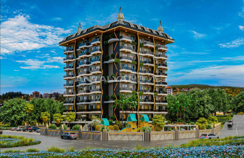 Alanya Avsallar'da Plaja Yakın Şık Tasarımlı Daireler 2