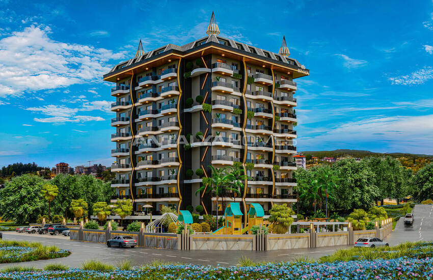 Alanya Avsallar'da Plaja Yakın Şık Tasarımlı Daireler 5