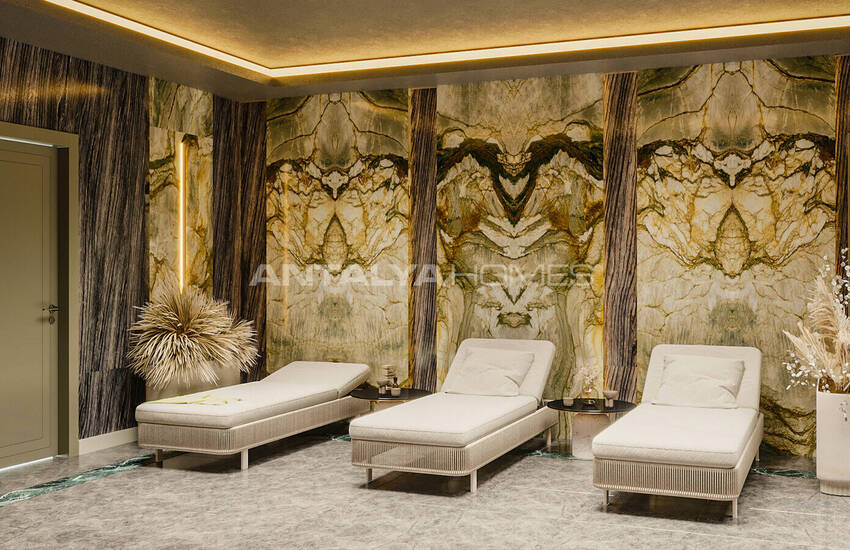 Alanya Avsallar'da Plaja Yakın Şık Tasarımlı Daireler 15