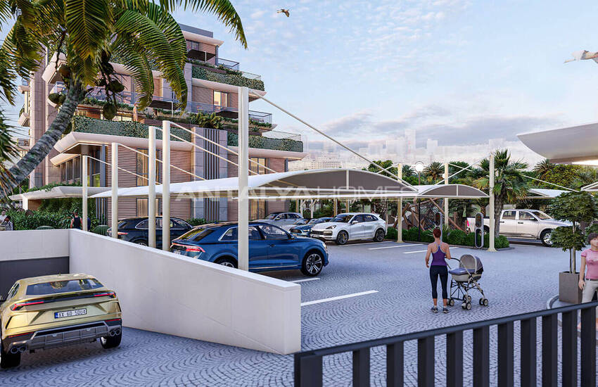 Flats in Project with Communal Pool in Antalya Altintas 5