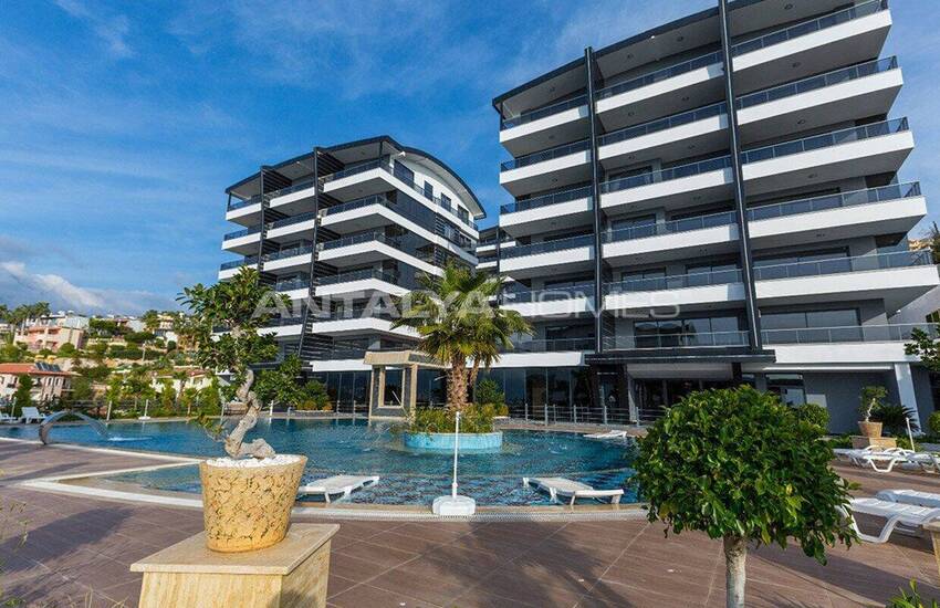 عقارات مطلة على البحر بالقرب من المرافق في ألانيا 3