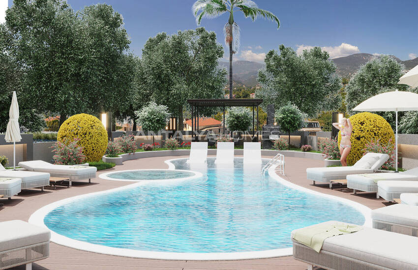 Apartments in Complex Intertwined with Nature in Alanya Oba 8