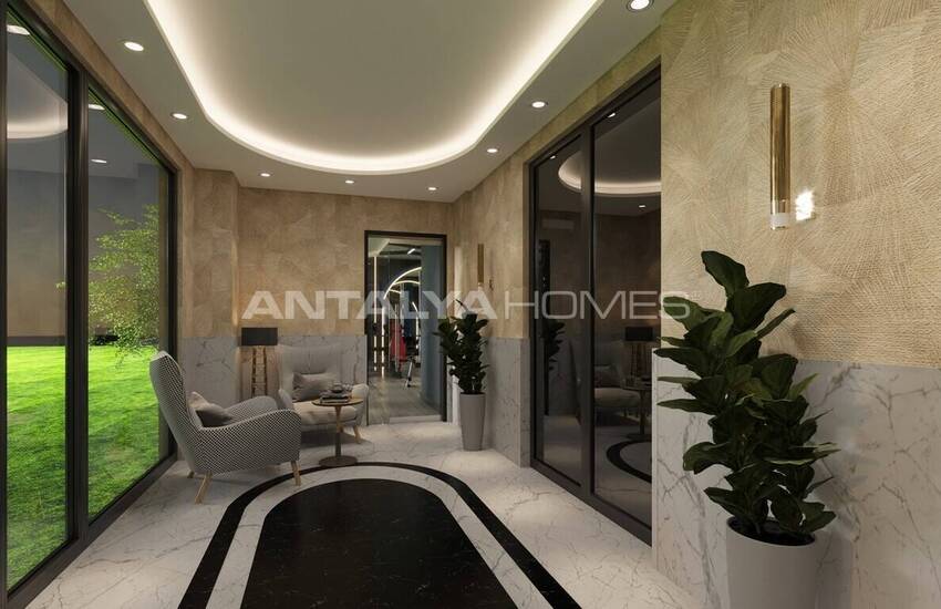 Apartments in Complex Intertwined with Nature in Alanya Oba 12