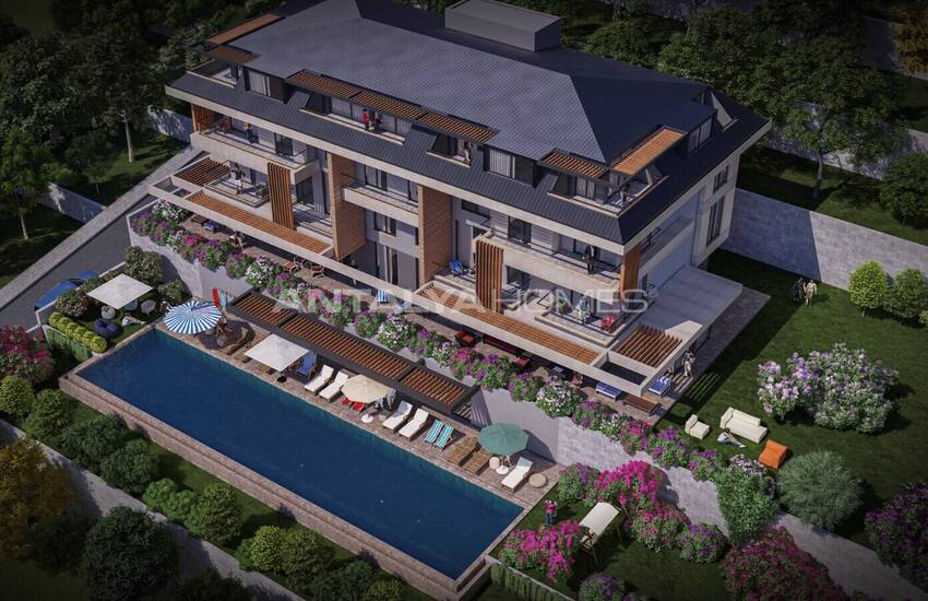 Sea View Properties Intertwined with Nature in Alanya 1