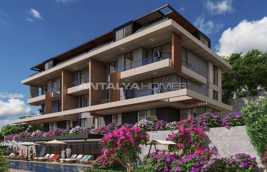 Sea View Properties Intertwined with Nature in Alanya 1