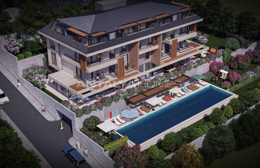 Sea View Properties Intertwined with Nature in Alanya