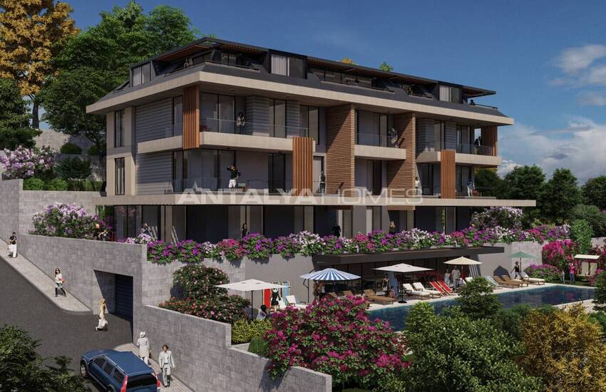 Alanya'da Doğayla İç İçe ve Deniz Manzaralı Daireler 5