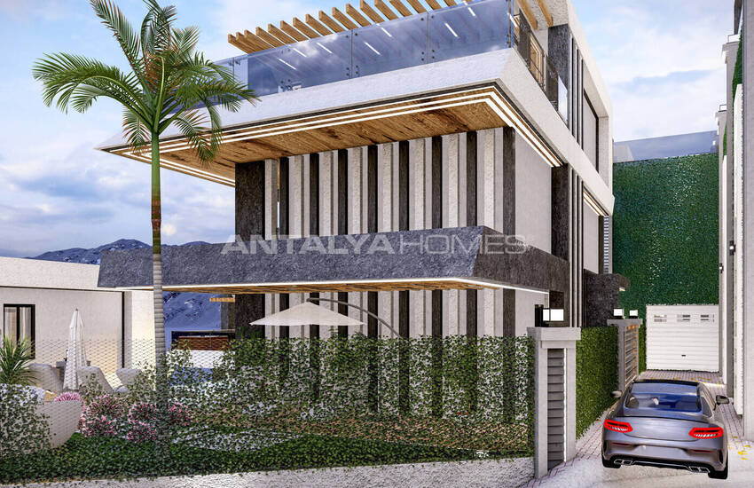 منازل مطلة على البحر مع نظام المنزل الذكي في ألانيا تيبي 11