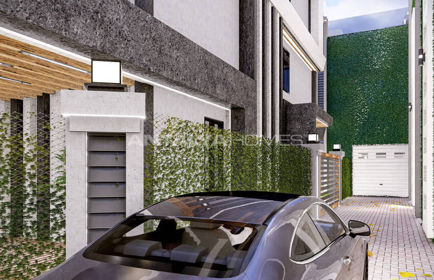 منازل مطلة على البحر مع نظام المنزل الذكي في ألانيا تيبي 15