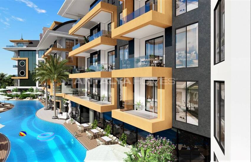 Appartements Avec Systèmes De Maison Intelligente À Alanya Oba 3