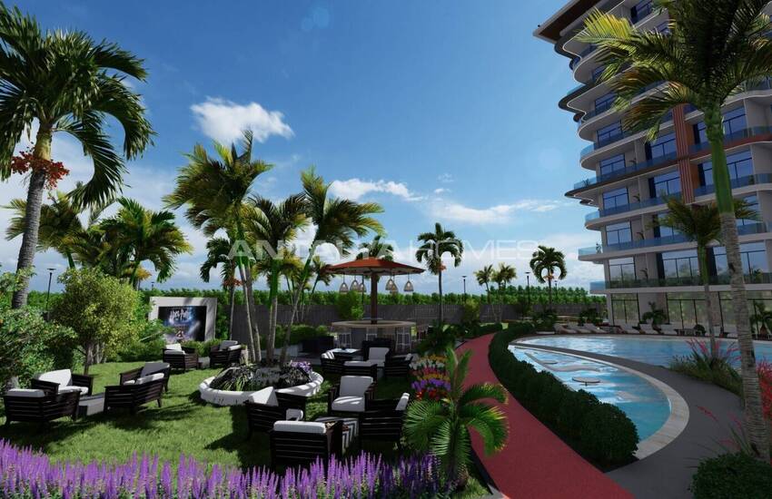 آپارتمان در مجتمع هتل مفهومی در نزدیکی امکانات رفاهی در آلانیا 20