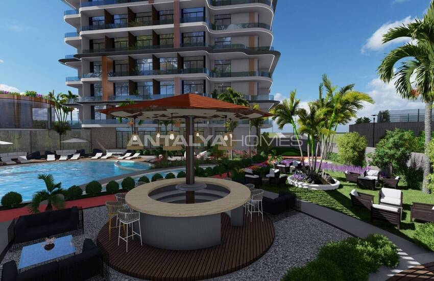 آپارتمان در مجتمع هتل مفهومی در نزدیکی امکانات رفاهی در آلانیا 11