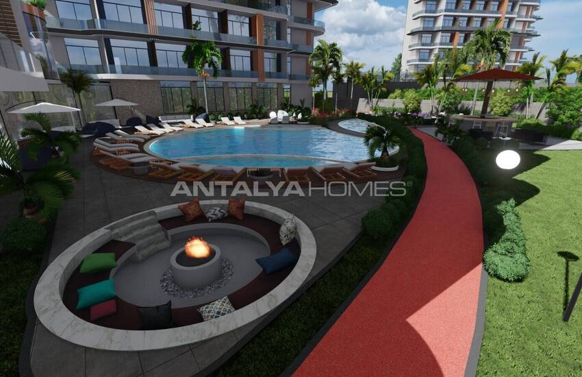 آپارتمان در مجتمع هتل مفهومی در نزدیکی امکانات رفاهی در آلانیا 12