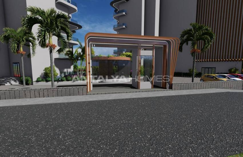 آپارتمان در مجتمع هتل مفهومی در نزدیکی امکانات رفاهی در آلانیا 24