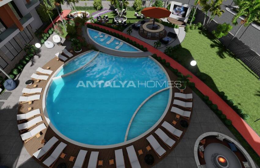 آپارتمان در مجتمع هتل مفهومی در نزدیکی امکانات رفاهی در آلانیا 10