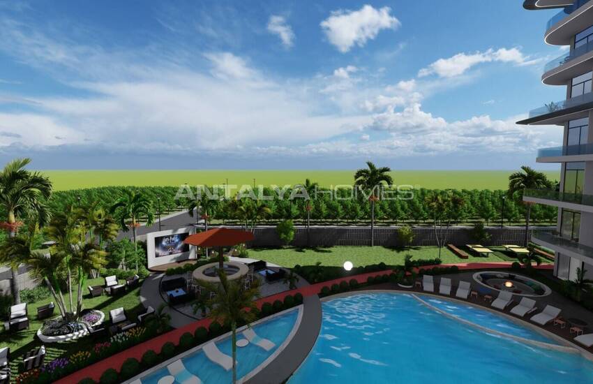 آپارتمان در مجتمع هتل مفهومی در نزدیکی امکانات رفاهی در آلانیا 14