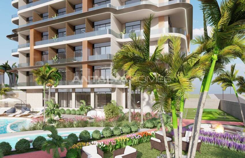 آپارتمان در مجتمع هتل مفهومی در نزدیکی امکانات رفاهی در آلانیا 4