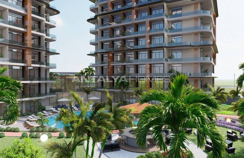 آپارتمان در مجتمع هتل مفهومی در نزدیکی امکانات رفاهی در آلانیا 8