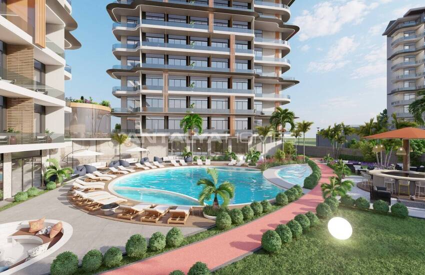 آپارتمان در مجتمع هتل مفهومی در نزدیکی امکانات رفاهی در آلانیا 5