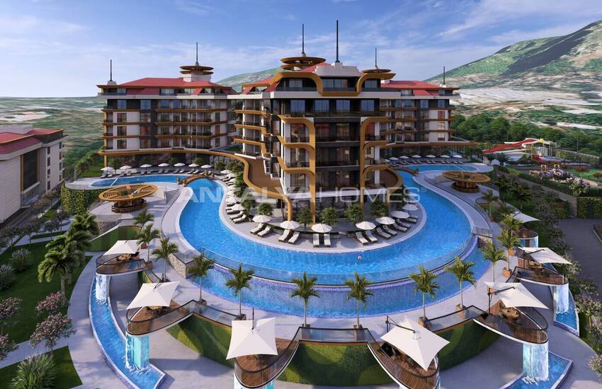 Alanya Kestel'de İyi Konumda Eşsiz Manzaralı Daireler
